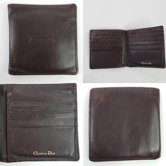 Dior Dark Brown Leather Wallet - Picture 1 of 9